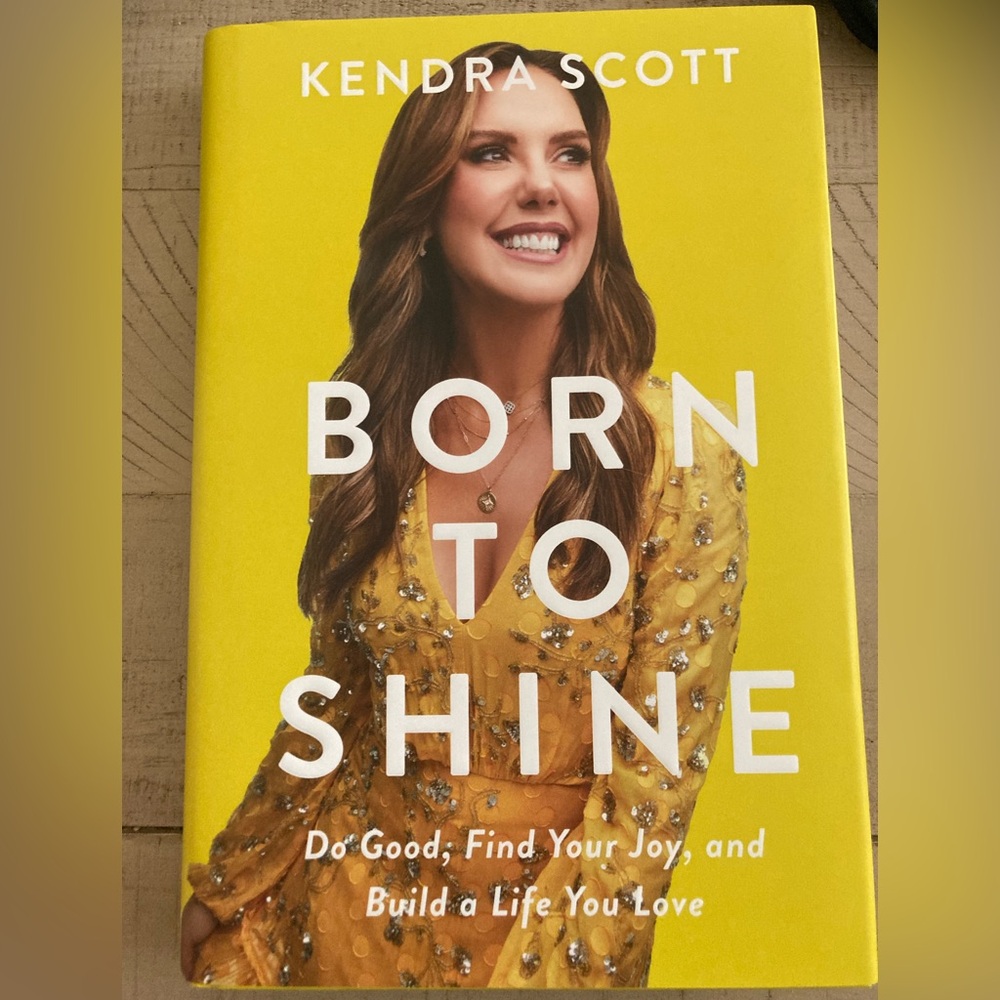 Brand New Autographed Kendra Scott "Born to Shine" Yellow Hardcover Book